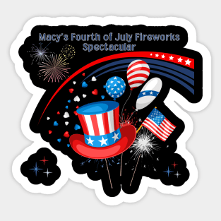 July Fireworks Celebration Sticker